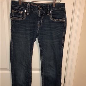 Size 28 straight leg rock revival jeans